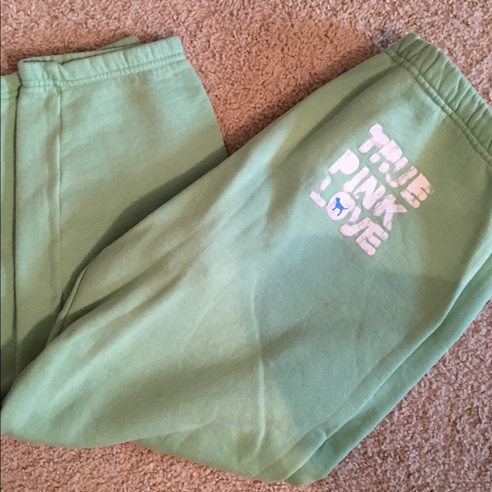 PINK crop sweatpants